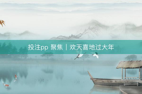投注pp 聚焦｜欢天喜地过大年