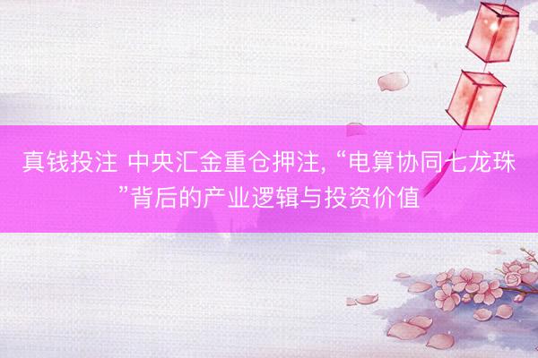 真钱投注 中央汇金重仓押注, “电算协同七龙珠”背后的产业逻辑与投资价值