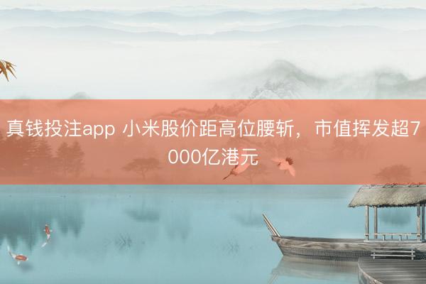 真钱投注app 小米股价距高位腰斩，市值挥发超7000亿港元