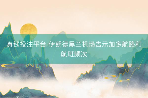 真钱投注平台 伊朗德黑兰机场告示加多航路和航班频次
