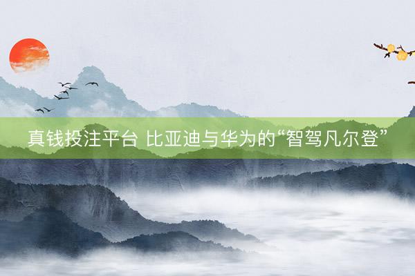 真钱投注平台 比亚迪与华为的“智驾凡尔登”